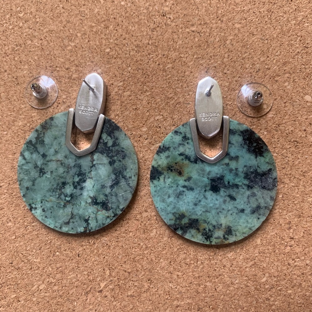 NEW Kendra Scott Didi African Turquoise Earrings - Picture 4 of 8